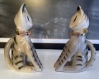 Rare Vintage Siamese Cat Salt And Pepper Shakers Mcm Japan Cork Bottom