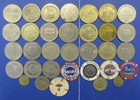  lot Of 33  Mostly All Different Various Casinos Vintage Gaming Tokens  Free S h