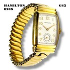 Rare Hamilton 6248 Square Antique Watch Gold Silver Vintage Unisex Style