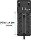 Used     Apc Br1500ms2 Back-ups Pro 1500va     Pure Sinewave  Lcd  10 Outlets  Usb