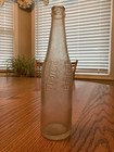 Vintage 1943 Embossed Vertical Wave Pepsi-cola Clear Glass Bottle