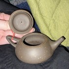 Mini Clay Teapot  Signed Base Likely Wheel Thrown