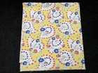 Best Vintage Feedsack Flour Sack Fabric 40s Floral On Yellow Remnant Quilt