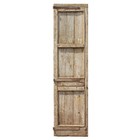 Substantial Reclaimed 26  French Colonial Door With Carved Panels  Ned2518b