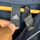 Adidas Baseball Jersey Shirt Mens Medium Black Three Stripe Life Button Up