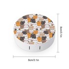 Cats Contact Lens Case Colored Contact Lens Box Holder Container With Mirror    