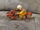 Vintage Schuco Windup Motodrill 1006 Motorcycle Made In Us-zone Germany  Rare