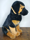Vhtf Vintage Fao Schwarz Realistic Mixed Breed Dog Plush Sitting 20  Rottweiler