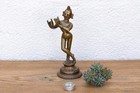 19th Century Indian Brass Krishna Figure