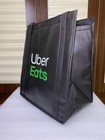 Uber Eats Delivery Bag Carry Handles Thermal Insulated With Zipper 13x15x8 Inch