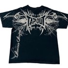 90s Rare Tapout Short Sleeve Black T Shirt Hip Hop Skate Affliction Y2k Grunge