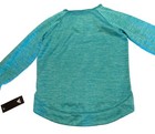 Adidas Hoodie Girl   s Xl Teal Kangaroo Pocket Athletic Active Running 1 Defect