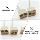 5pcs Rj11 Socket Splitter Rj11 Male To Female Adapter For Landline Telephone