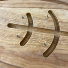 Vintage Gladmark Cutting Board Wooden Handles Mcm Meat Carving Charcuterie Usa