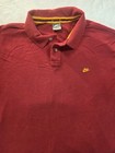 Vintage Nike Polo Shirt Size Xxl Red Yellow Y2k Gray Tag