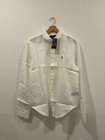 Nwt Polo Ralph Lauren Men s Classic-fit 100  Linen Shirt Longsleeve White Size L