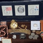Estate Sale Grandpa s Junk Drawer Lot Coin Collection   More Comes In Wood Box 8