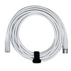 3-pin Xlr Male To Female Balanced Cable 20  Feet White Color Mic Connector Cord