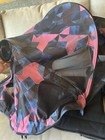 Bugaboo Fox  Cameleon  Lynx Breezy Sun Canopy In Color    birds    Black blue pink 