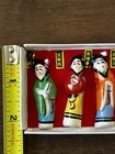 Colorful 2 Inch Vintage Miniature Painted Chinese Ladies