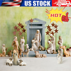 6pcs Willow Tree Nativity Figures Set Statue Hand Painted Decor Christmas Gift 