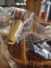 Vintage Wicker Rattan Goose Duck Bird Woven Basket Small Brown New Old Stock 