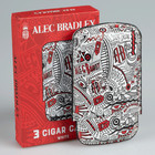 Alec Bradley Leather Cigar Case  3 Finger Cigars  Multicolor
