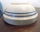 Vintage Stone Crock Pottery Mixing Bowl 12  Cream Glaze Usa