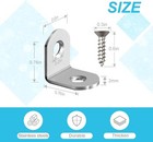 50 Pcs L Bracket Corner Brace Monkipaer Metal Corner Bracket 90 Degree Angle    