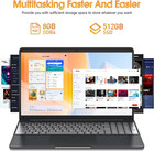 Sgin 15 6  Laptop 8gb Ram 512gb Ssd Intel Core I3 Dual-core 2 5 Ghz Hd Gray