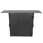 Prox Xs-djstnbl Folding Dj Performance Desk Facade With Wheels  Black Idjnow