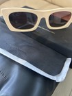 Carolina Lemke Film Cl9126-3 Women   s Rectangle Sunglasses White brown 54-21