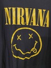 Black Nirvana T Shirt Neon Yellow Graphics Black Adult Xxl Cotton Smiley Face