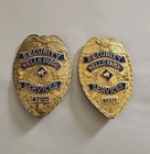 Lot Of 2 Vintage Wells Fargo Security Badges Wells Fargo Services  Free Shipping