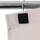 Black Shower Curtain Hooks Rings  Bling Glitter Sparkle Shiny Crystal Diamond De