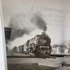 Vintage Pennsylvania Railroad 6815 Steam Locomotive Photo 4x5 B w Gelatin Orig
