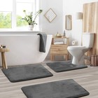 Bathroom Rugs Set 3 Piece Extra Thick Soft Memory Foam Washable Toilet Bath Mat