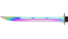 25  Dual Twin Rainbow Sword Set Ninja Full Tang Machete With Carrying Sheath