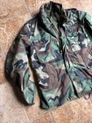 Vintage Cold Weather Camouflage Winfield 1980s Army Military Jacket Med Reg Vtg