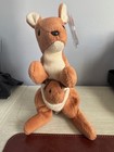 Ty Beanie Baby Pouch The Kangaroo 1996 With Errors  rare Collectable 