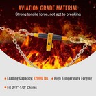 Heavy Duty Ratchet Chain Load Binder 12000 Lbs With G80 Hooks 3 8-1 2 Inch