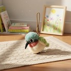 Sunbird Stuffed Toy Cuddle Pillow Round Bird Plushie Soft And Stuffed For Girls