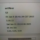 Bitmain Antminer S3 Asic Bitcoin Miner   Tested   Working   No Psu