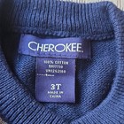 Cherokee Boys 3t Argyle V-neck Cotton Knit Sweater Vest Blue Red Gray
