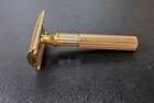 Gillette Vintage Gold Metal Safety 