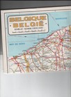 Lot Of 4 Vintage Travel Maps Europe - Belgium