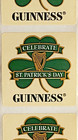 Guinness And Harp Happy St  Patrick s Day Beer Sticker - Lot Of 5 Stickers - B