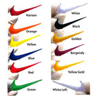 Swoosh Logo 2 25    Embroidered Iron   on Patch Swoosh Multiple Color Swoosh Patches