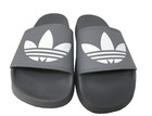 Adidas Men s Adilette Lite Grey Three   Cloud White Slides Size 7  fu7592 82l