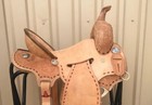 Western Leather Barrel Horse Saddle Rough Out   Tack Set 10  To 18  Free Ship